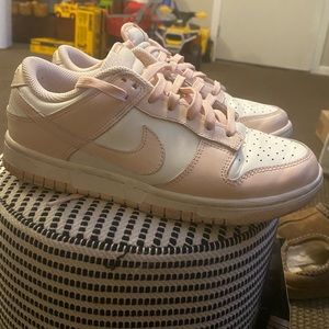 “Orange Pearl” Nike Dunks light pink size 7 Womens